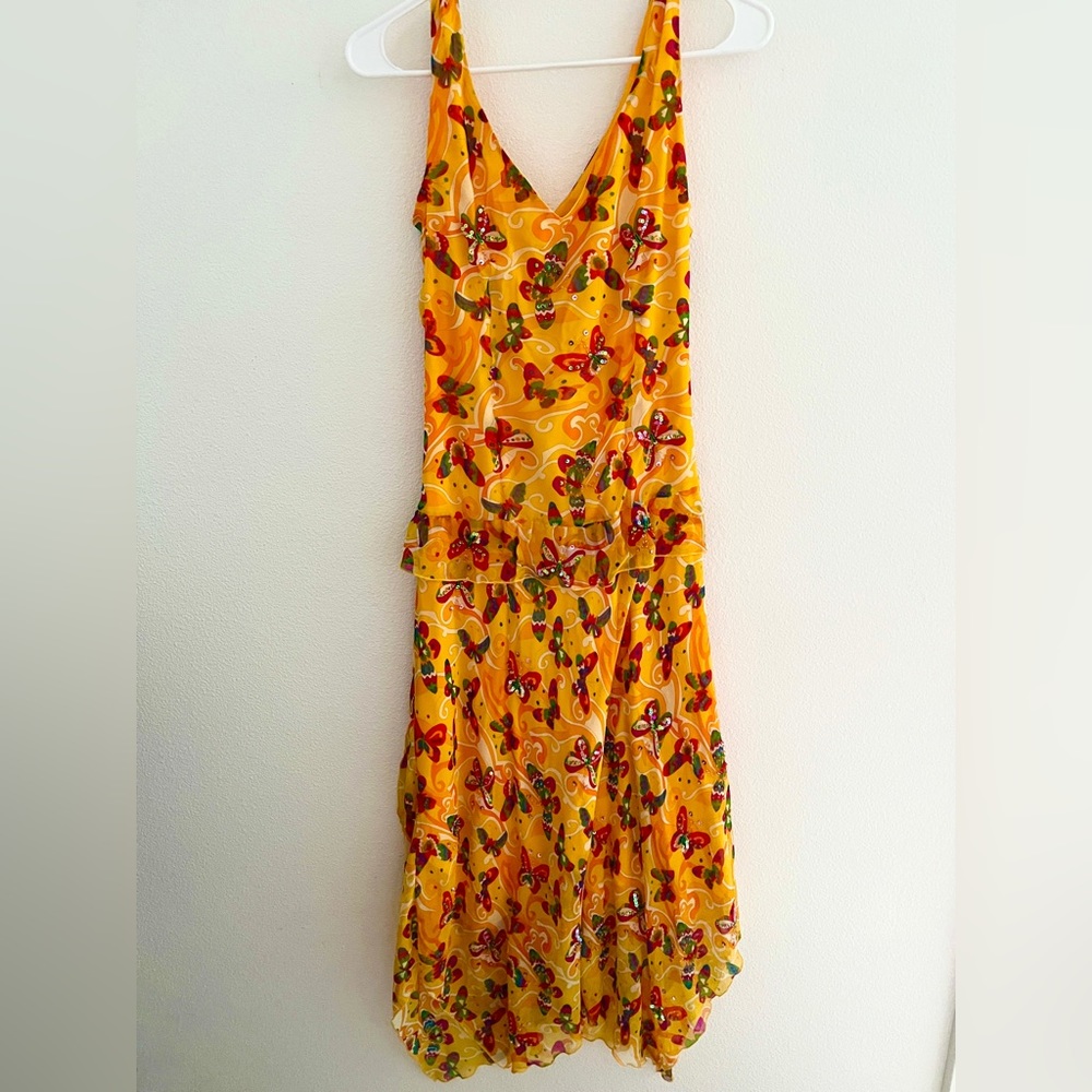 100% Silk Butterfly Gown